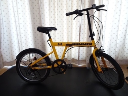 (値下げ)折りたたみ自転車　HUMMER 20インチタイヤ 6段変速