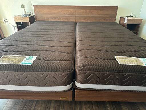 展示品Francebed フランスベッド　シングル2台 日本製　