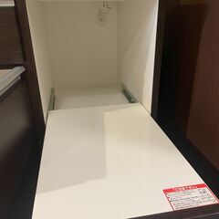 ニトリ キッチンカウンター ダークブラウンの画像