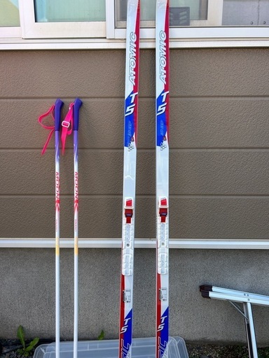 値下げしました❗️atomicクロスカントリースキー板❗️美品❗️アトミックスノークロカン用