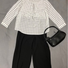 美品　新品　長袖　ブラウス　レディース　オフィスカジュアル　白　...
