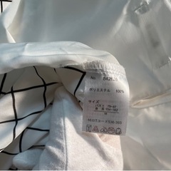 美品　新品　長袖　ブラウス　レディース　オフィスカジュアル　白　チェック　シャツの画像