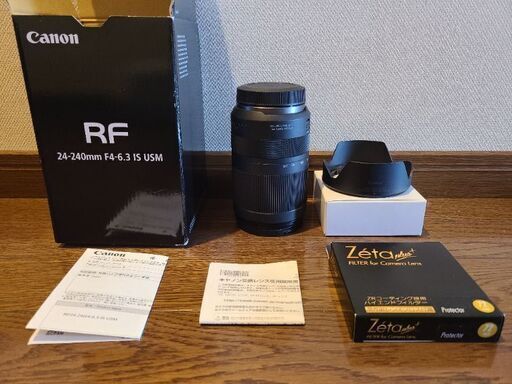 RF24-240mm F4-6.3 IS USM \u0026純正フードセット \u0026高級フィルター おまけ複数付き  Canon ズームレンズ