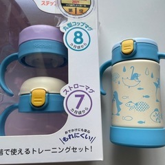 リッチェル　ストローマグセット&ストロー保冷水筒の画像
