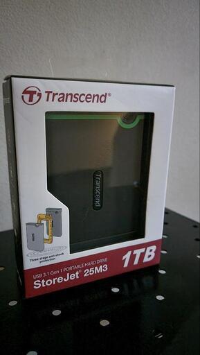 外付けハードディスク 1TB Transcend StoreJet 25M3