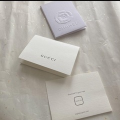 8点　HERMES CHANEL GUCCI  空箱　ショップカード　メッセージカードの画像