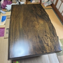 栃木　一枚板　ローテーブル