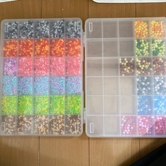 アクアビーズとアイロンビーズのセット
