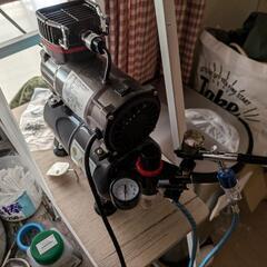 塗装ブース　エアブラシセットの画像