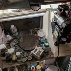 塗装ブース　エアブラシセットの画像