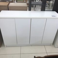 ★ジモティ割あり★  リビングボード ホワイト H81×D33×...
