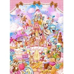 ピュアホワイト ジグソーパズル ミッキーのスイートキングダム 266ピースの画像