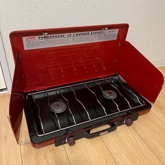 【値下げ】コールマン(Coleman) グリル パワーハウスLPツーバーナーストーブIIセット の画像