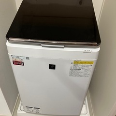 SHARP ES-PU10C-T 縦型洗濯乾燥機 ブラウン [洗...