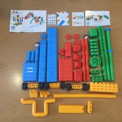 PolyM　マルチカラー組み立てブロック（ポリエムデラックスセット760011）の画像