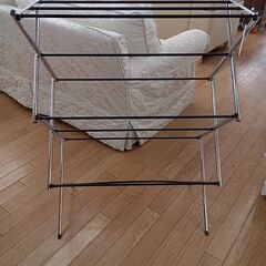 ★ジモティ割あり★  タオルハンガー シルバー H105×D37...