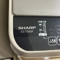 SHARP 洗濯機ES-TG60Fの画像