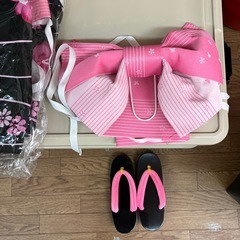 作り帯 と下駄 のセット(浴衣は難有)コスプレ用 