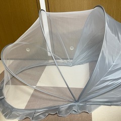 新品ベビー用蚊帳　ワンタッチ　折りたたみ　　　の画像