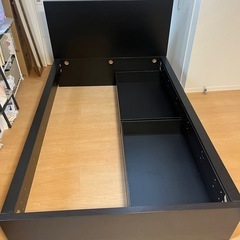 IKEA MALM セミダブルベッドフレーム ブラックブラウン ...