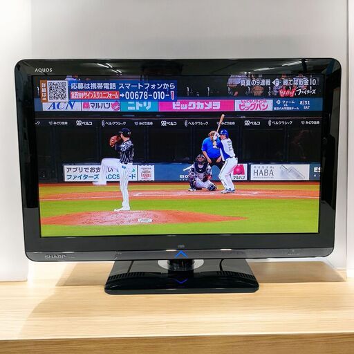 24C522_ジ SHARP シャープ 22型液晶テレビ LC-22K3 2010年製 小型液晶テレビ サイドテレビ 現状品 中古