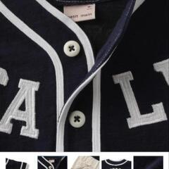 新品タグ付きプティマイン☆ユニフォーム風2WAYオールの画像