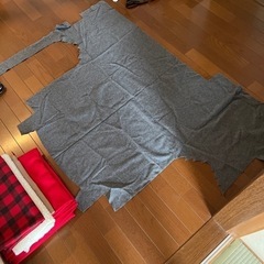 冬生地　グレーのハギレの画像