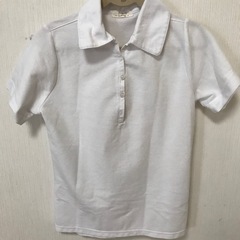 半袖　ポロシャツ　白　レディースM