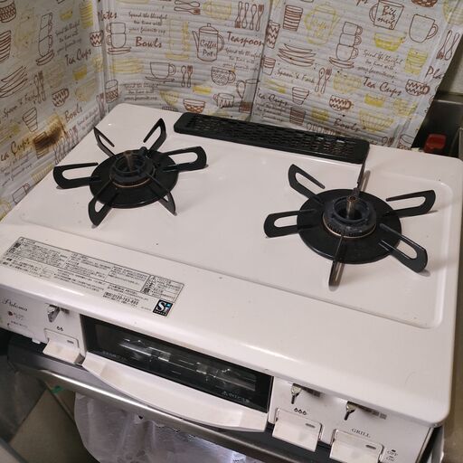 パロマ ガスコンロ 2016年製 都市ガス用 IC-N99H-R　白　ホワイト　paloma