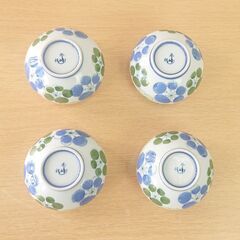 【中古品】【長期保管品】 湯呑４客 有田焼 秀峰作の画像