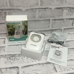 【1台4役 この夏も涼しく快適に】携帯扇風機 首掛け ネッククーラー ホワイトの画像