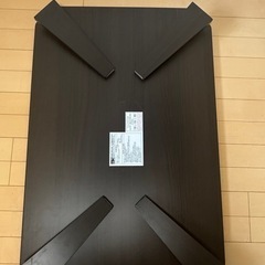 折り畳みローテーブル（ダークブラウン）の画像