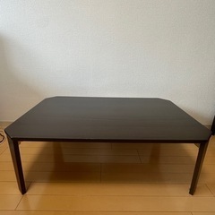 折り畳みローテーブル（ダークブラウン）