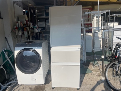 【リサイクルサービス八光】2023年製　三菱電機　冷蔵庫330L 右開き・3ドア・パールホワイト  MR-CX33J-W