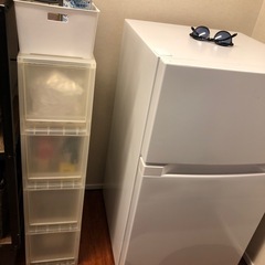 ☆御礼☆お引取り決定【ほぼ新品】アイリスオーヤマ小型冷蔵庫 87Lの画像