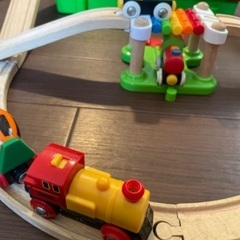 組み立て電車おもちゃの画像