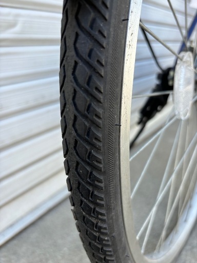 商談中‼︎】 ☆前後タイヤ中古品☆ 700C 7Sクロスバイク 防犯登録料込