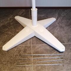 ビーチパラソル　固定道具付きの画像