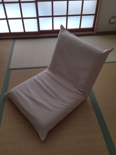 中古　MUJI　座椅子＋カバー　（カバーは洗濯可能）