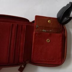 イタリア購入　オレンジ色　財布の画像