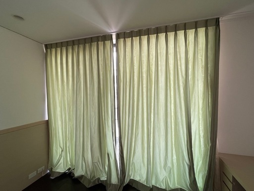 高級サテンカーテン、紐付き