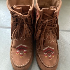 ※お引取先見つかりました※フリンジショートブーツ