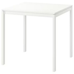 受け渡し終了ダイニングテーブル　IKEA　MELLTORP　白　...