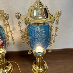 水明灯 2号 ゴールドブルー お盆の画像