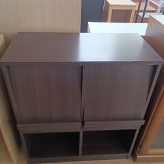★ジモティ割あり★  本棚 ブラウン H92×D40×W81 ク...