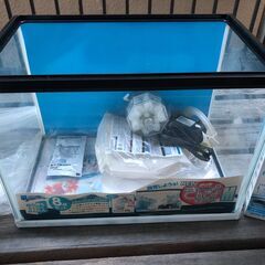 未使用　水作　水槽セット　ＮＥＷ　きんぎょファミリー　Ｍ　金魚　オーストラリアの白い砂　ホワイトスイング　1.１5ｋｇ　セット淡水海水OK　兵庫大阪お届け可能の画像
