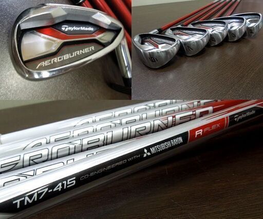 TaylorMade AERO BURNER エアロバーナー アイアン5本セット 6～9・P シャフト TM7-415 FLEX R 
