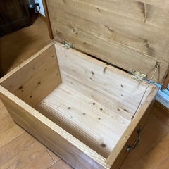 アンティーク パイン ブランケットボックス オールドパイン 木箱