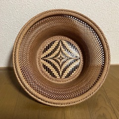 竹籠　籠　果物入れ　菓子入れの画像