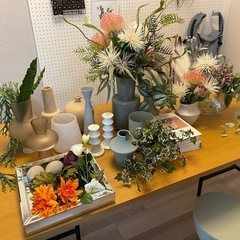 モデルルーム展示品 造花 花瓶　